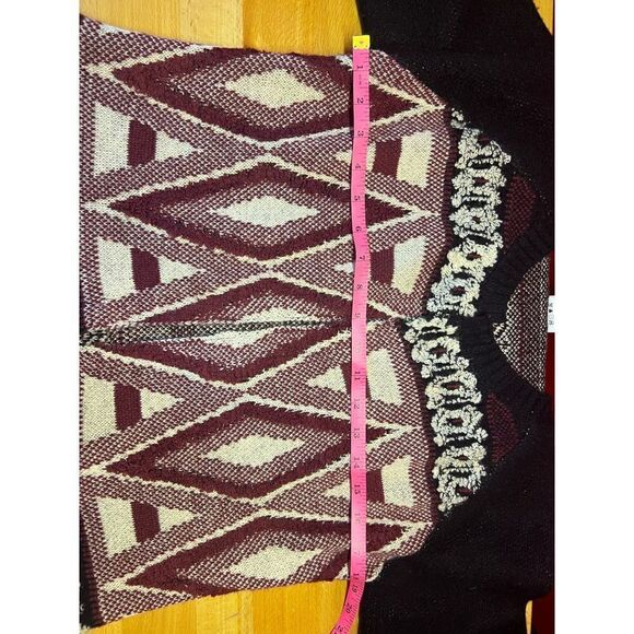 BCBG maxazria Aztec tribal southwestern long cardigan career cozy small - Picture 5 of 5